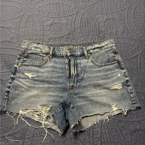 American Eagle Outfitters Ripped Blue Jean Shorts